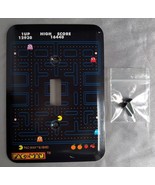 PAC-MAN Black Light Switch Wall Cover Plate w/ Screws, NAMCO Game Room D... - £9.12 GBP