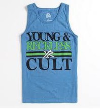 Men&#39;s Guys Young &amp; Reckless Cult Yr Y&amp;R Tanktop Tank Top Blue  New $28 - £16.06 GBP