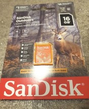 Sandisk Outdoors SDHC UHS-I 16GB SD CARD SDSDBNN-016G-AW6VN - $7.77