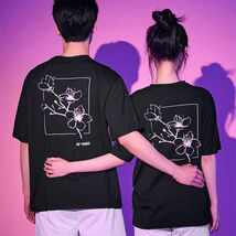 Cherry Blossom Unisex Badminton T-Shirts Sports Top Black Yonex 2026 Cotton - $32.29