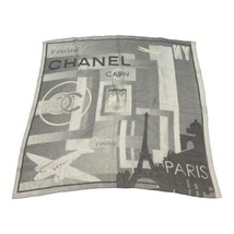 RARE Chanel NY NYC Travel Gray Paris Silk Square Scarf 26&quot; New York City... - $560.99