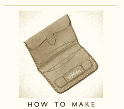 Vintage Leather Wallet Instructions - Leather craft pattern (PDF 1110) - $3.75