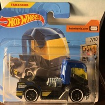 2019 Hot Wheels #168 HW Metro 7/10 RIG HEAT Blue/Black w/Black St8 Spoke... - £9.37 GBP