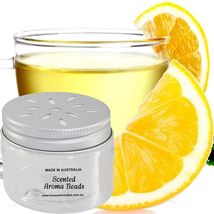 White Tea &amp; Lemon Scented Aroma Beads Room/Car Air Freshener - £14.43 GBP+