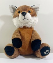 The Petting Zoo Brown Fox With Recycling Logo On Foot Plush Toy - £10.79 GBP