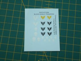 warhammer 40K blood angels deathstorm transfer sheet OOP - $12.27