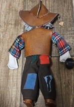 VINTAGE Antique Australian Jolly Swagman Doll with Jackaroo Hat with real Cork - £46.82 GBP