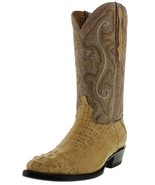 Mens Western Boots Genuine Crocodile Skin Sand J Toe Botas Hombre Size 7... - $189.99