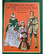 Vintage Tom Tierney Paper Dolls Book American Family Of The Colonial Era... - $7.23