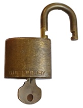 Vintage U.S. Waterbury Lock With Original Key - $13.81