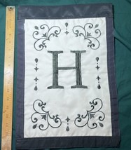 Letter “H” Garden Flag 2 Sided Approximately 18 X 12.5&quot; - $4.00