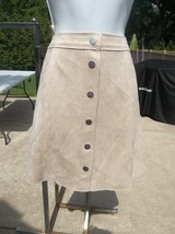 Nwot Bar Lll Beige Faux Suede Mini Skirt 12 - $19.99