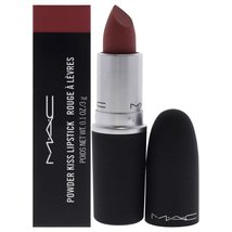 MAC Powder Kiss Lipstick - 930 Brickthrough for Women - 0.10 oz Lipstick - £22.17 GBP