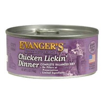 Evanger&#39;s Heritage Classic Wet Cat Food Chicken Lickin&#39; 24ea/5.5 oz, 24 pk - £55.35 GBP