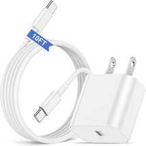 20W Usb C Fast Charger And 10Ft Cable For Ipad Pro 12.9/11/10.9 Inch 5/4/3/2/1Th - £25.69 GBP