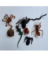 Vintage Rubber Finger Puppet Dragon spider ant turtle octopus gecko Hong... - $53.91 CAD