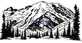 ROCKY MOUNTAINS-NEW RELEASE! mounted rubber stamp - £6.11 GBP