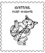 CATTAIL POSTOID new mounted rubber stamp - €5,21 EUR