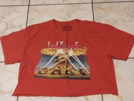 Life Clothing Led Zeppelin Vintage Concert Crop Red Top Tee Size M - £7.32 GBP