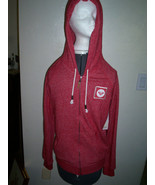 WOMEN&#39;S/JRS ROXY ZIP-UP SUNSET HOODIE RED W/ BLUE SUNSET/OCEAN ON BACK N... - €32,14 EUR