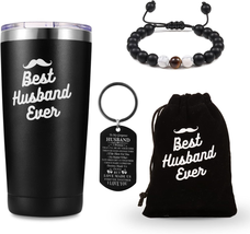 Gifts for Husband from Wife, Best Husband Ever Gifts 20 Oz Travel Coffee Tumbler - £29.14 GBP