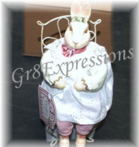 Shabby n Chic Victorian &quot;MADI MAY&quot; Easter Bunny Rabbit - $14.95