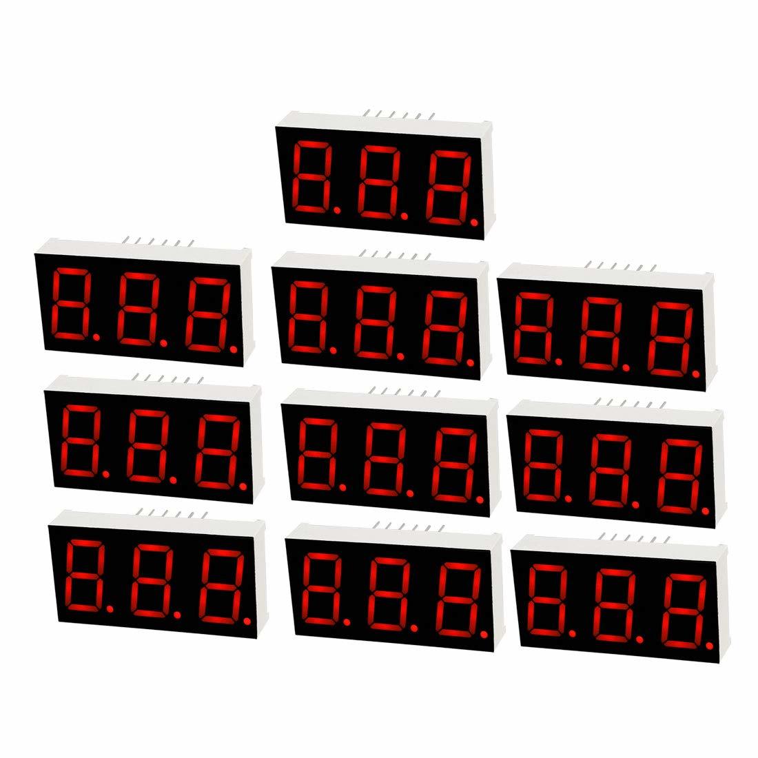 Uxcell Common Cathode 12 Pin 3 Bit 7 Segment Display 1.48 X 0.75 X 0.31 ... - $36.93