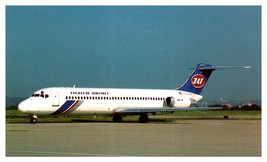 JAT Yugoslav Airlines McDonnell Douglas DC 9 32 at Paris Airplane Postcard - £5.39 GBP
