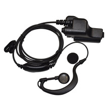 G Shape Earpiece Headset Ptt Mic For Motorola Astro Gp Ht Jt Mt Pr Xts Series - £38.45 GBP