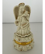 Vintage Lenox, The Angel Of Hope Treasure Box With Trinket Box W/ Harp C... - €14,42 EUR
