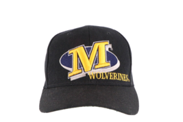 Vintage 90s Distressed University of Michigan Block M Spell Out Adjustable Hat - £22.44 GBP