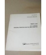 Data precision 1350 3.5 Digit general Multimeter Instruction user Manual - $24.50