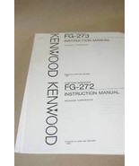 Kenwood FG-272/273 Function Generator Instruction Manual User Guide - $25.43