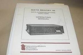 TTC Data Sentry 10 analyzer acterna Operating Users Guide Technical Manual - £97.92 GBP