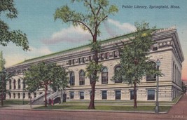 Springfield Massachusetts MA Public Library Postcard C25 - $2.99