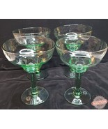 4 Hand-Blown Mexican Margarita Glasses, Recycled Glass - $41.12 CAD