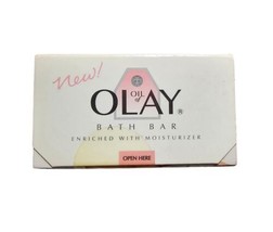 Oil Of Olay Bath Bar Soap White Moisturizer Enriched 4.75 Oz 1 Vtg. 1990&#39;s Bar  - £12.48 GBP