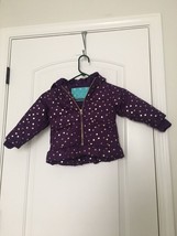 Cherokee Baby Girls Zip Up Coat Jacket Zip Stars Size 18 Months - £20.69 GBP