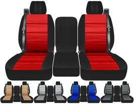 40-20-40 Front set car seat covers Fits GMC Sierra 1500 with INT SB   24 colors - £86.55 GBP