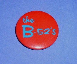 The B-52&#39;s Pinback Button Vintage 1980&#39;s Logo - £11.95 GBP