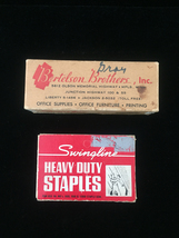 Vintage Original Packaging Desk and Staple Gun Staples - Various Brands image 14
