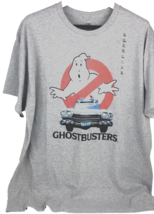 Ghostbusters Men&#39;s T Shirt XL Ghost Vehicle ECTO-1 New York Grey Red NEW - £14.90 GBP