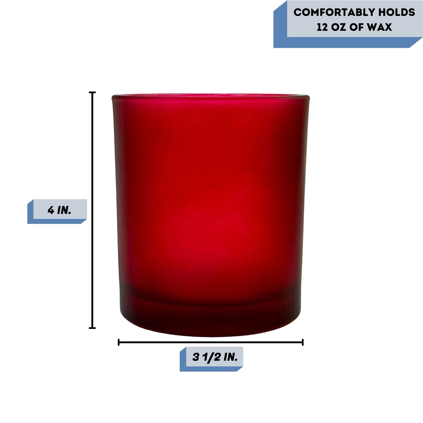 14 oz. Havana Ruby Glass Kit - Candle Making Glass (12pk) Item image 2