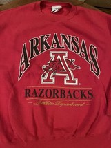 Arkansas Razorbacks Vintage 90&#39;s Nutmeg Sweater / Sweatshirt XL Lee Sport - £33.63 GBP