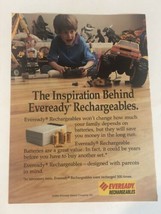 Vintage Eveready Rechargeable Batteries print ad 1992 ph3 - £5.42 GBP