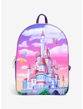 Loungefly Disney Beauty and the Beast Castle Portrait Mini Backpack - £62.58 GBP