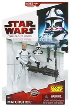 Star Wars The Clone Wars Matchstick Clone Pilot CW34 - £24.34 GBP
