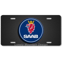 Saab Logo Inspired Art on Grill FLAT Aluminum Novelty Auto License Tag Plate - £14.38 GBP