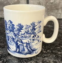 Currier &amp; Ives Blue 3 3/4” Mug by Churchill - $8.59