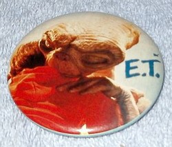 Movie Promotion Pinback Pin Button E.T. 1982 Universal City Studios - £4.68 GBP